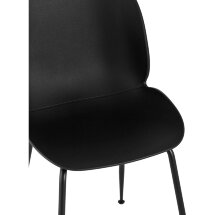 Стул пластиковый Stool Group Beetle черный ножки металл черный