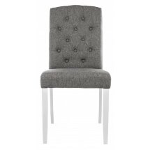 Стул деревянный Menson white / fabric pebble