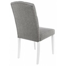 Стул деревянный Menson white / fabric pebble