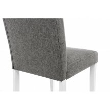 Стул деревянный Menson white / fabric pebble