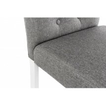 Стул деревянный Menson white / fabric pebble