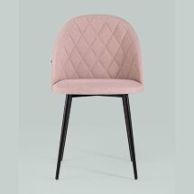 Стул Stool Group Марсель розовый обивка микровелюр ножки из металла цвет черный