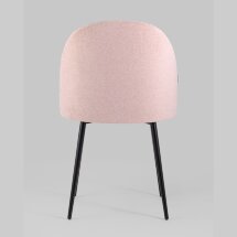 Стул Stool Group Марсель розовый обивка микровелюр ножки из металла цвет черный