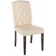 Стул деревянный Menson dark walnut / fabric cream