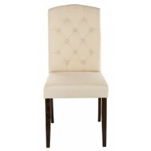 Стул деревянный Menson dark walnut / fabric cream