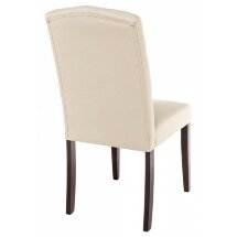 Стул деревянный Menson dark walnut / fabric cream