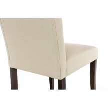 Стул деревянный Menson dark walnut / fabric cream