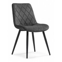 Стул на металлокаркасе Fox dark gray / black