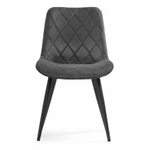 Стул на металлокаркасе Fox dark gray / black
