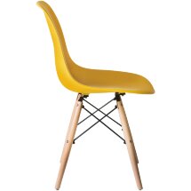 Стул обеденный DSW ножки светлый бук, жёлтый Y-01