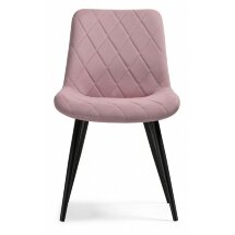 Стул на металлокаркасе Fox black / light purple