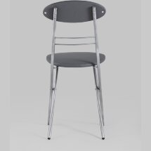 Стул складной Stool Group М8-01 Компакт серый металлический каркас, обивка экокожа