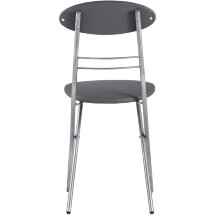 Стул складной Stool Group М8-01 Компакт серый металлический каркас, обивка экокожа