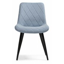 Стул на металлокаркасе Fox black / light blue