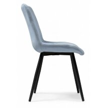 Стул на металлокаркасе Fox black / light blue
