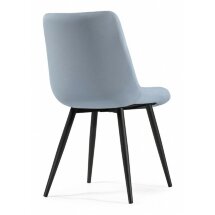 Стул на металлокаркасе Fox black / light blue