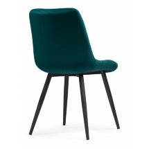 Стул на металлокаркасе Fox black / green