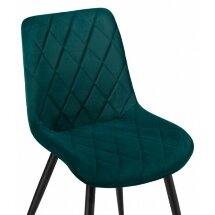 Стул на металлокаркасе Fox black / green