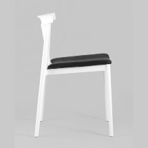 Стул пластиковый Stool Group Ranch белый с мягким сиденьем в тканевой обивке