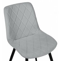 Стул на металлокаркасе Fox black / gray