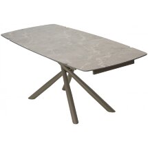 Керамический стол Rivoli 140 matt latte stone solid ceramic / taupe