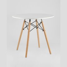 Стол Eames DSW D80, столешница МДФ, ножки массив бука