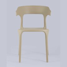 Стул пластиковый Stool Group Neo бежевый с подлокотниками