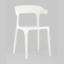 Стул пластиковый Stool Group Neo белый с подлокотниками