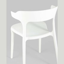 Стул пластиковый Stool Group Neo белый с подлокотниками
