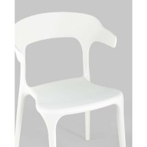 Стул пластиковый Stool Group Neo белый с подлокотниками