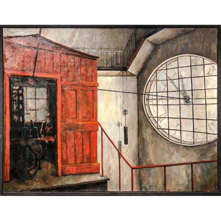 Картина Серия работ &quot;В часовой башне&quot;, размер 100*120 