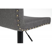 Барный стул Crown grey fabric