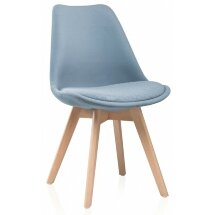 Стул деревянный Bonuss light blue / wood