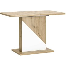 Стол Stool Group Accent раскладной обеденный 110-145*69 см. дуб/белый