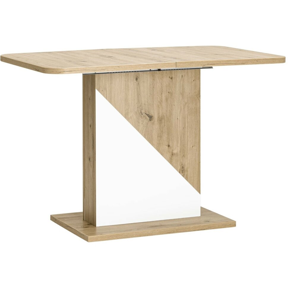 Стол Stool Group Accent раскладной обеденный 110-145*69 см. дуб/белый Стол Stool Group Accent раскладной обеденный 110-145*69 см. дуб/белый