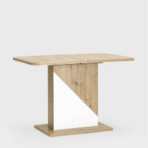 Стол Stool Group Accent раскладной обеденный 110-145*69 см. дуб/белый