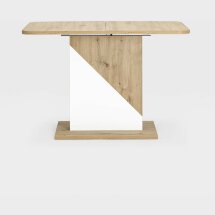 Стол Stool Group Accent раскладной обеденный 110-145*69 см. дуб/белый