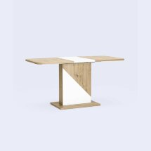 Стол Stool Group Accent раскладной обеденный 110-145*69 см. дуб/белый