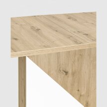 Стол Stool Group Accent раскладной обеденный 110-145*69 см. дуб/белый