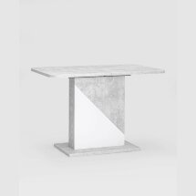 Стол Stool Group Accent раскладной 110-145*69 см бетон/белый