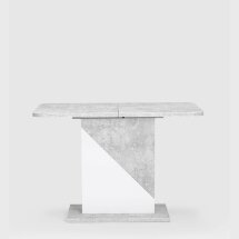 Стол Stool Group Accent раскладной 110-145*69 см бетон/белый