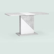 Стол Stool Group Accent раскладной 110-145*69 см бетон/белый