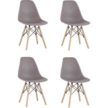 Стул Eames Style DSW темно-бежевый x4