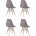 Стул Eames Style DSW темно-бежевый x4 