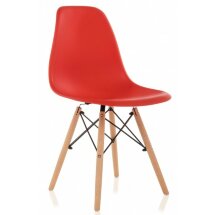 Пластиковый стул Eames PC-015 красный