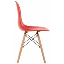 Пластиковый стул Eames PC-015 красный