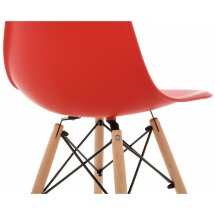 Пластиковый стул Eames PC-015 красный