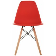Пластиковый стул Eames PC-015 красный