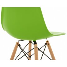 Пластиковый стул Eames PC-015 зеленый