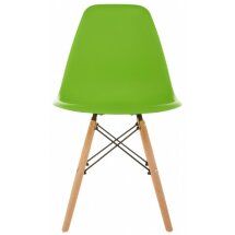 Пластиковый стул Eames PC-015 зеленый